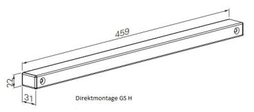 ECO Gleitschiene GS-H - RAL 9006